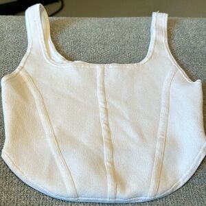 Aritzia Sculpted knit Bustier Tank